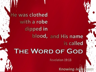 Revelation 19:13 His Name Is The Word Of God (red)